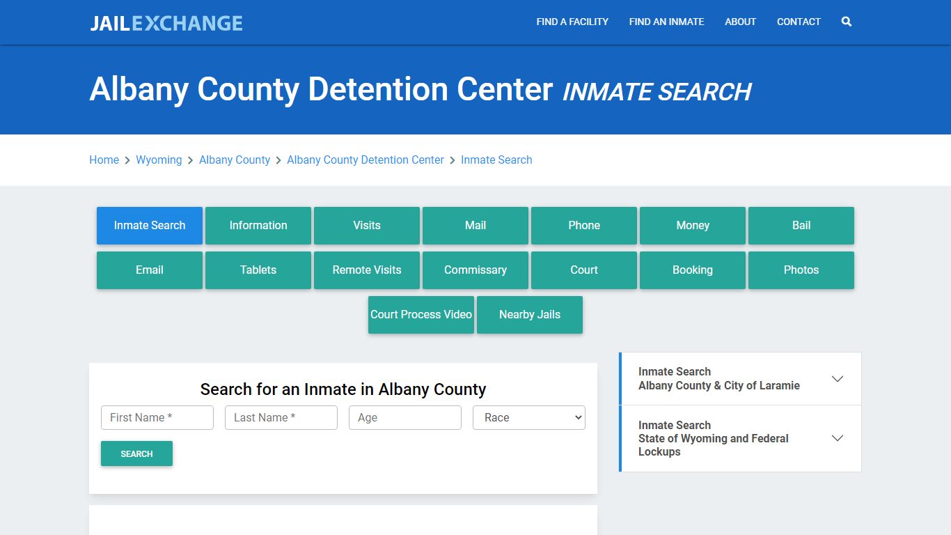 Albany County Detention Center Inmate Search - Jail Exchange